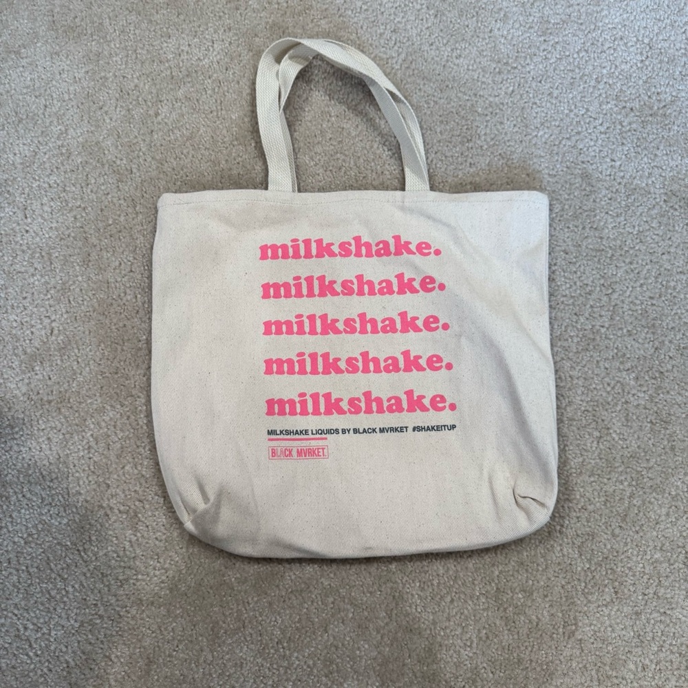 Milkshake Canvas Tote Bag